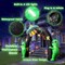 8FT Halloween Inflatables Archway with Built-in LED Lights (Alien)